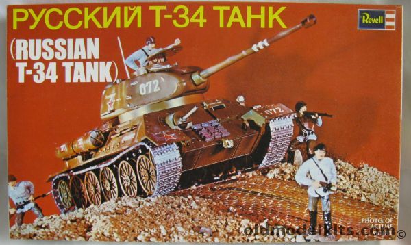 Revell 1/40 Russian T-34 Tank, H559 plastic model kit